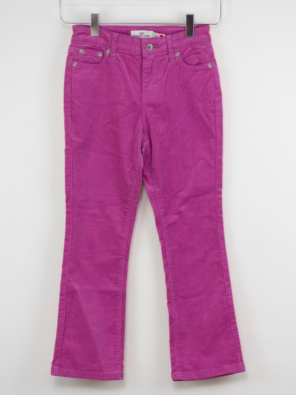 Vineyard Vines Kick Flare Corduroy Jeans Pants Dahlia Pink SIze 8 New